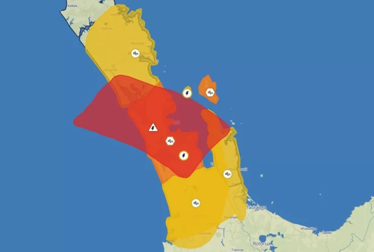 New Zealand Met Service, Thunderstorm warning, Auckland, Norht Region,