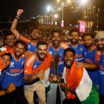 Team India, World Cup Trophy, Warm Welcome, Delhi Mumbai, T20 World Cup, BCCI, Rohit Sharma, Virat Kohli, Hardik Pandya, Jasprit Bumrah,