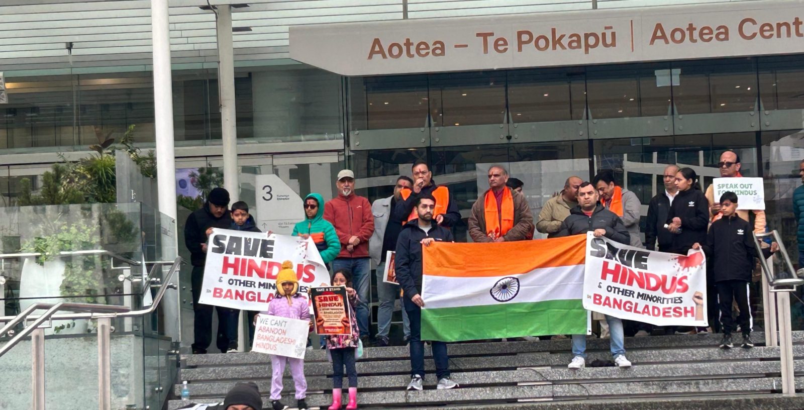 Hindu organisations protest, Bangladesh Hindu, Auckland New Zealand, Bangladesh, India,