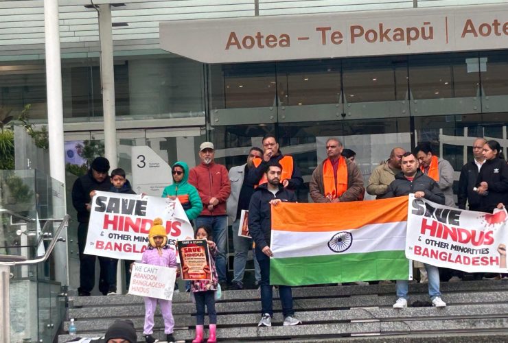 Hindu organisations protest, Bangladesh Hindu, Auckland New Zealand, Bangladesh, India,