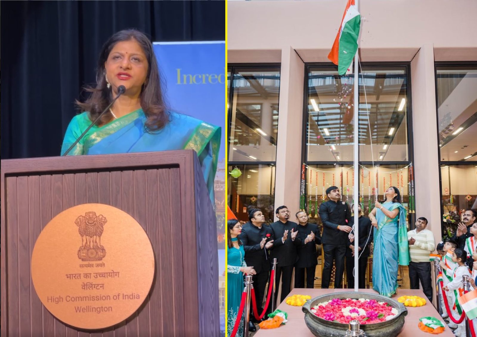 Wellington, Indian High Commission, independence day, Celebration,