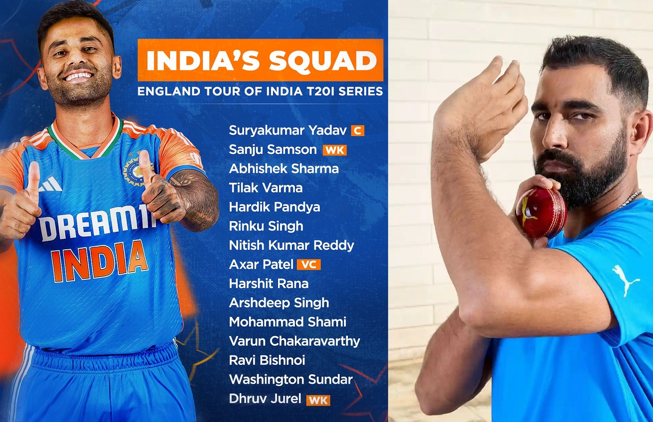 Team India, Ind Vs Eng t20 Series, Mohammed Shami, Axar Patel, Suryakumar Yadav, rishabh Pant,