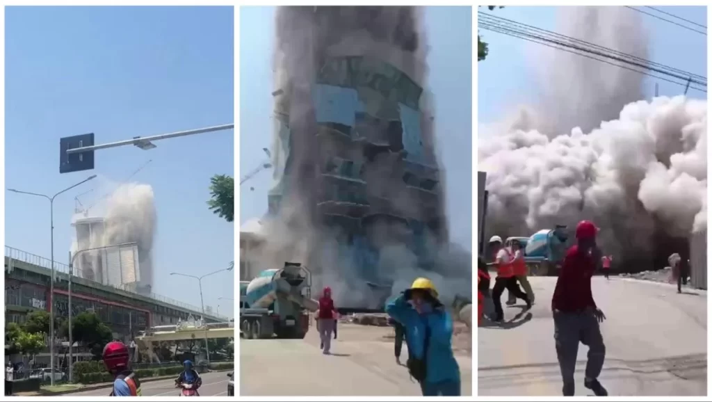 Earthquake, 7.7 Magnitude, Thailand and Myanmar, Building Collapsed in Thailand,