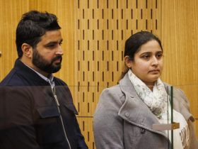 Amandeep and Neha Sharma at an earlier appearance at the Christchurch High Court. ALDEN WILLIAMS / The Pre