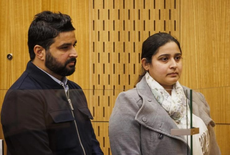 Amandeep and Neha Sharma at an earlier appearance at the Christchurch High Court. ALDEN WILLIAMS / The Pre
