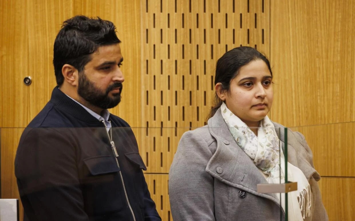Amandeep and Neha Sharma at an earlier appearance at the Christchurch High Court. ALDEN WILLIAMS / The Pre