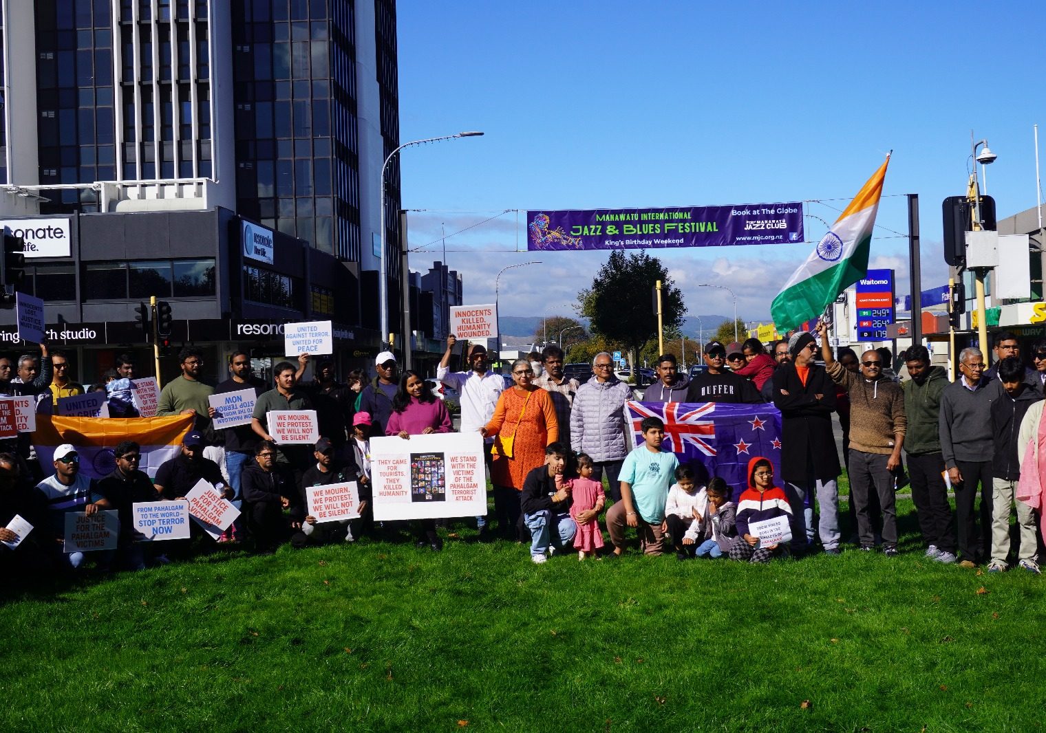 Pahelgam Terrorist Attack, Palmerston North, New Zealand, Massive Protest,