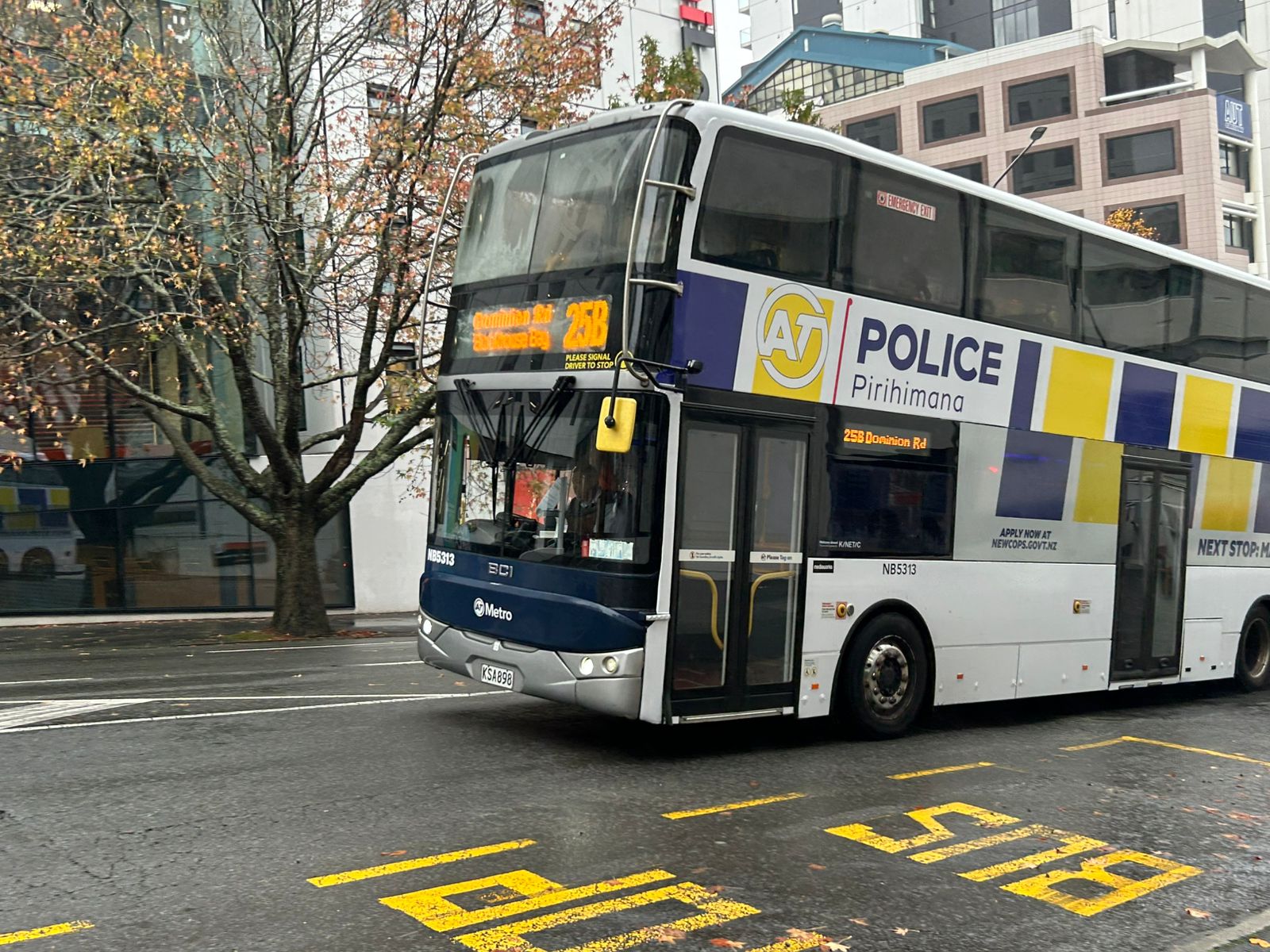 Auckland, New Zealand Police Bus recruitment Campaign ,