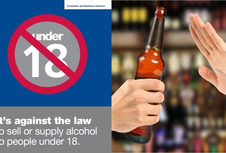 Liquor sell to minor, selling alcohol to minor, Waikato Region, New Zealand,