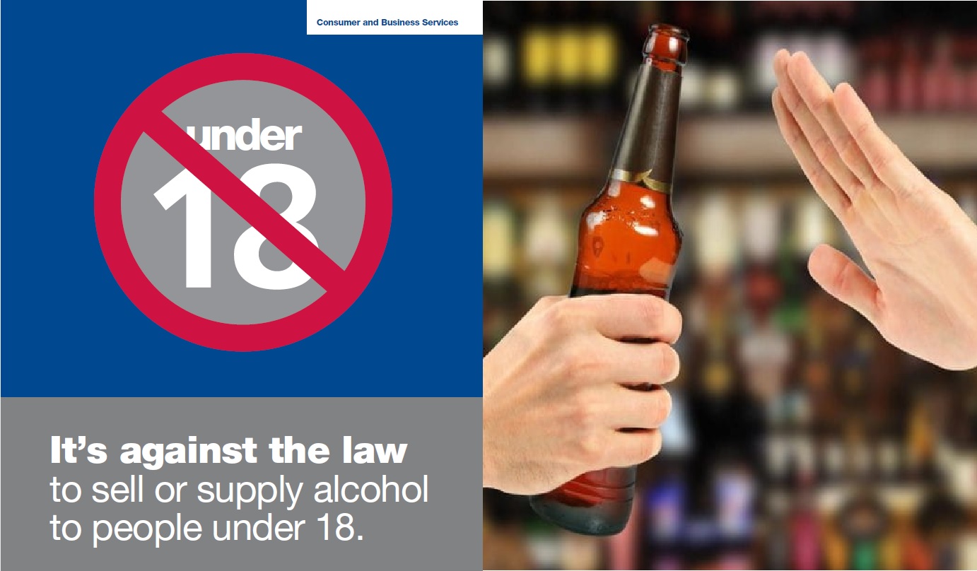Liquor sell to minor, selling alcohol to minor, Waikato Region, New Zealand,